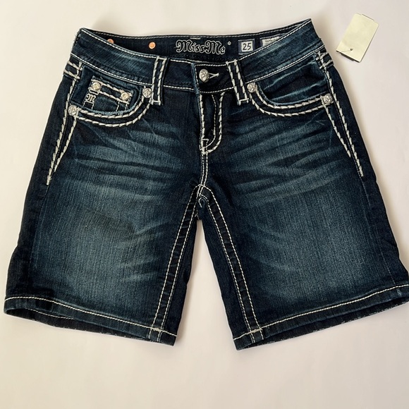 Miss Me Mid Shorts 25 NWT - Picture 2 of 11